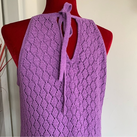 BOSTON PROPER PURPLE MIDI DRESS - Picture 8 of 14